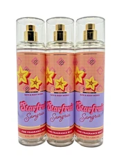 Bath & Body Works LOT of 3 Bottles Starfruit Sangria Fragrance Mist Spray 8 oz