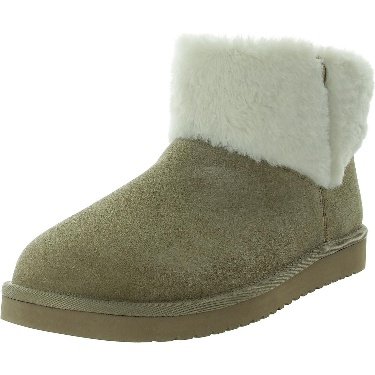 Женские бежевые замшевые зимние ботинки Koolaburra 7 Medium BM BHFO 2205 4290₽