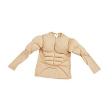 Fake Muscle Suit Shirt Men Chest Shaper