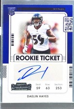 2021 Contenders Daelin Hayes Auto RC #221 Ravens