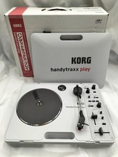KORG handytraxx play Portable Turntable Record Player Boxed AC Adapter Tested