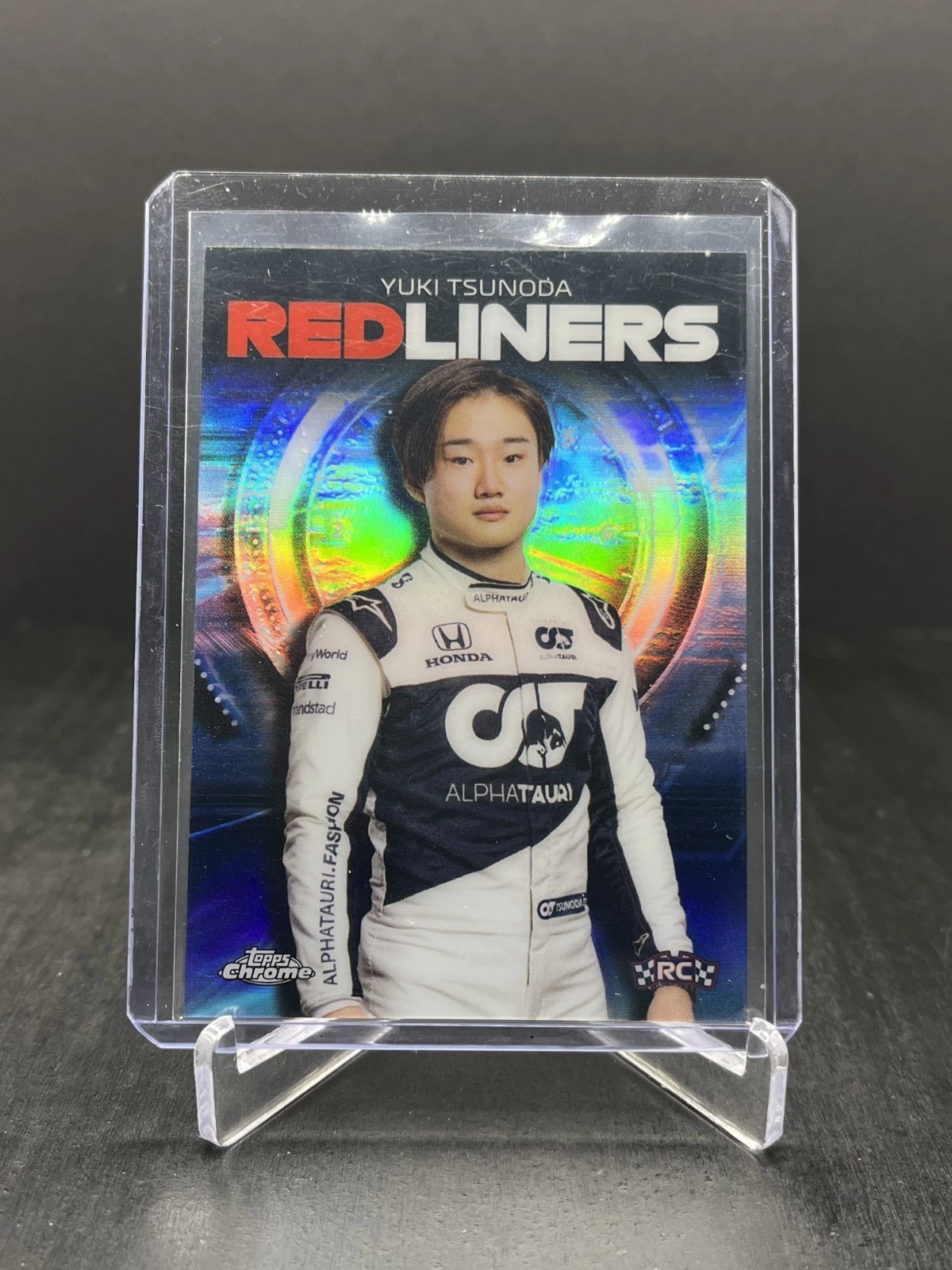 2021 Topps Chrome Formula 1 F1 Yuki Tsunoda RC Rookie Redliners #RL-9