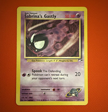 NEAR MINT Sabrina's Gastly 93/132 Gym Heroes Common Unlimited English 1999 50HP on eBay