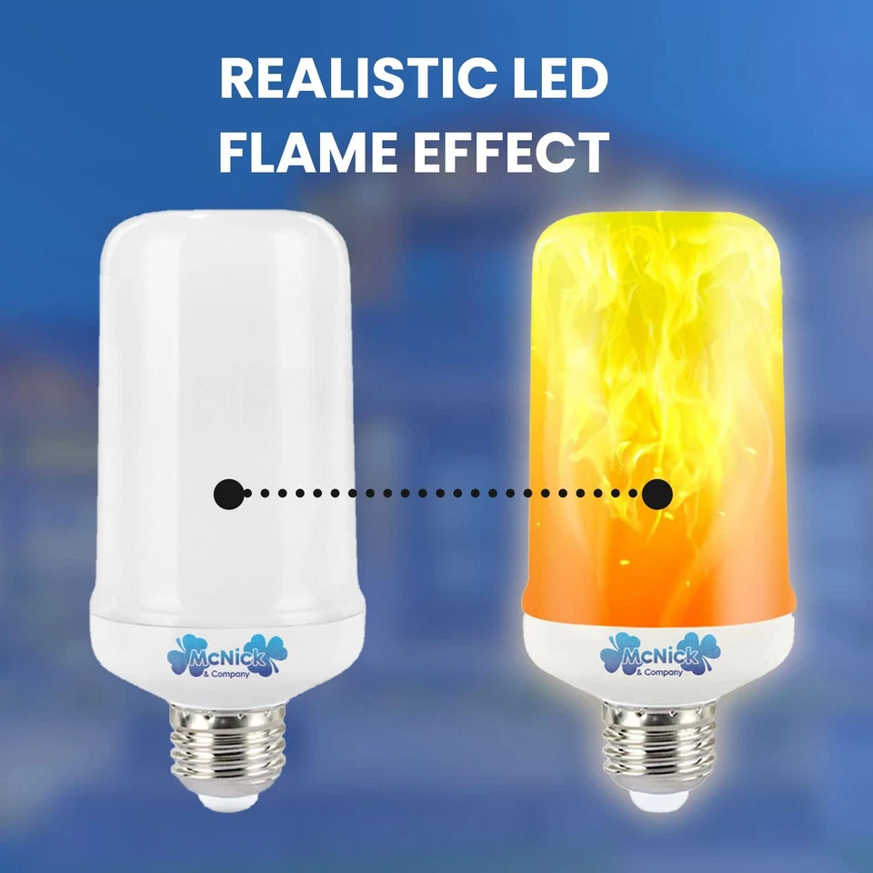 Premium LED Flame Light Bulbs, Flickering Fire Bulbs with 4 Modes, E26 Base f... - Image 2 of 4