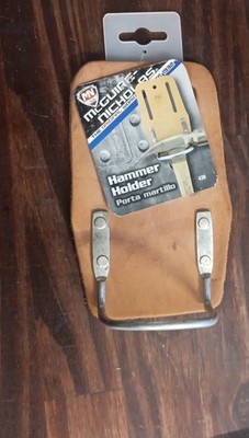 McGuire-Nicholas 439 Leather Hammer Holder Large Brown Tool Belt Accessory