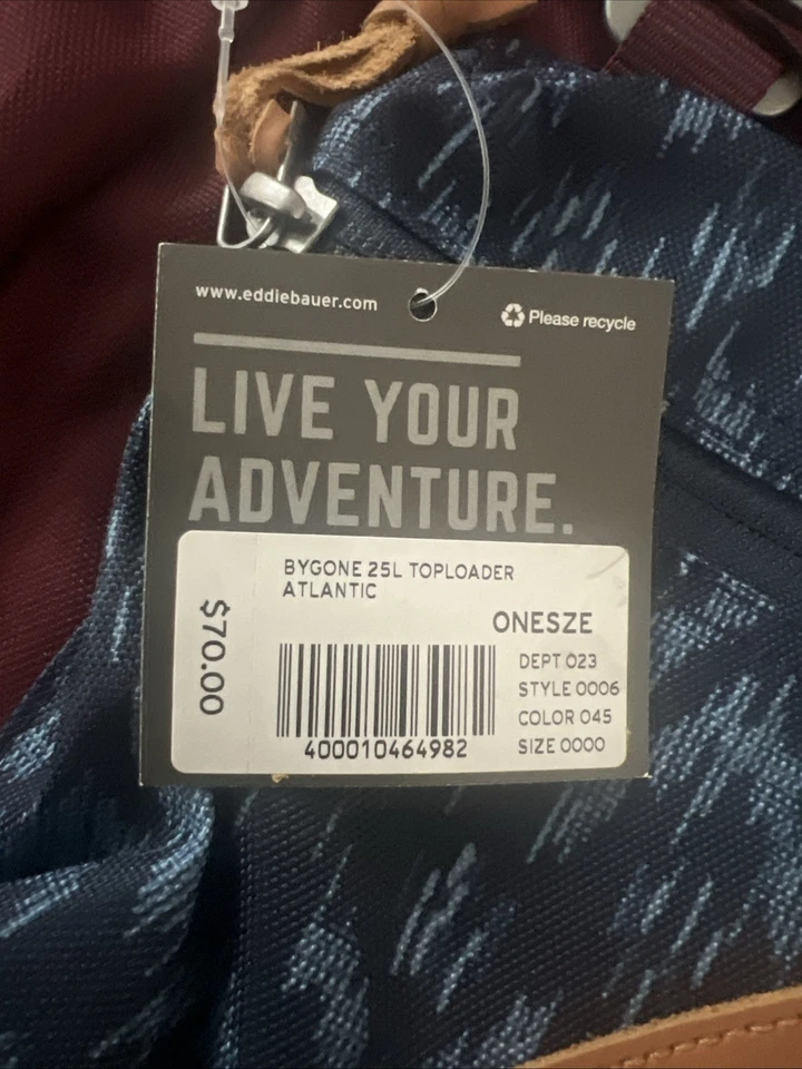 Eddie Bauer Bygone 25L Topload Pack Borgoña Informal Escuela Exterior Bolso Mochila Foto 3 de 4