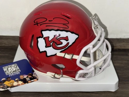 Patrick Mahomes Signed Mini Kansas City Chiefs NFL Mini Helmet 5Star COA