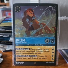 Disney Lorcana Mufasa Ruler Of Pride Rock Legendary