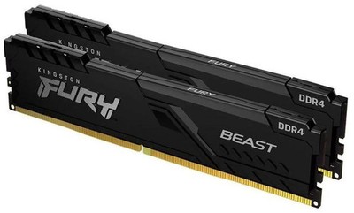 Kingston FURY Beast 16GB (2x8GB) DDR4-3200 CL16 DIMM Intel XMP KF432C16BBK2/16