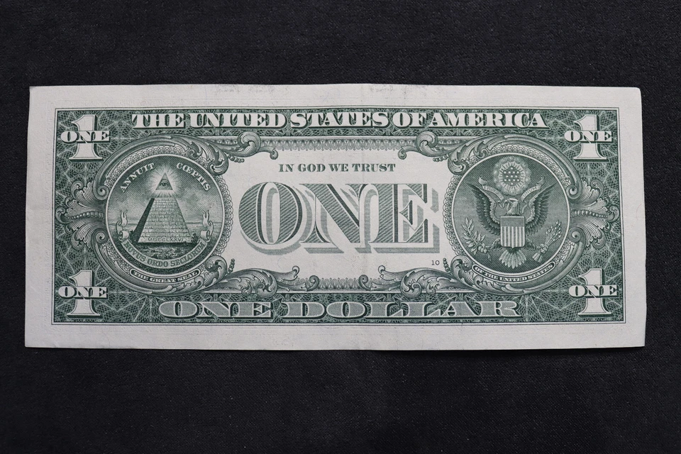 ONE DOLLAR FANCY BIRTHDAY / ANNIVERSARY NOTE  OCT 21, 1956  SN L 19561021 A - Image 3 of 3