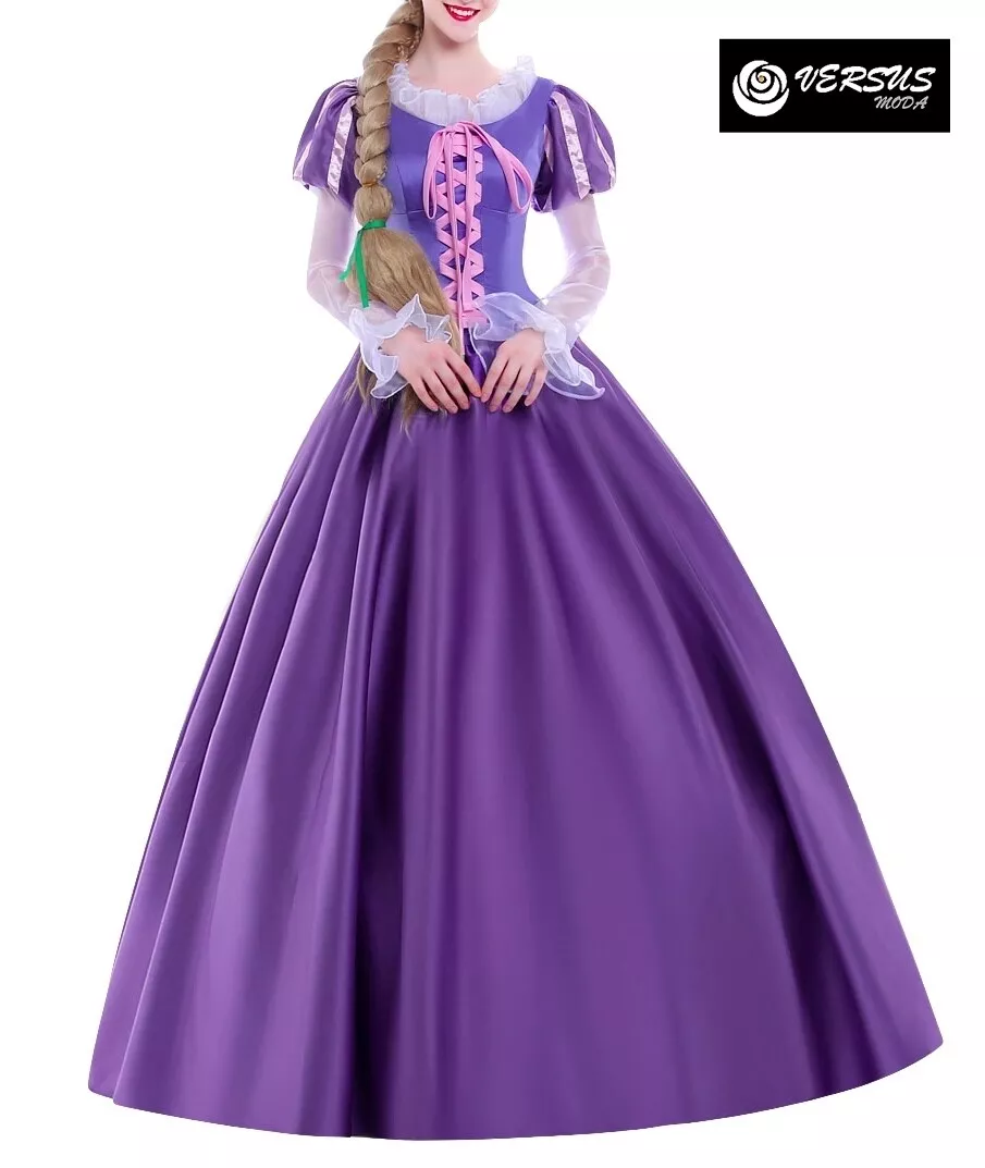 vestito di carnevale copsplay rapunzel marchio originale per donna