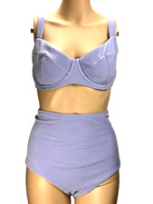VICTORIAS SECRET SWIM SUIT SET PUSH UP BIKINI TOP 34C MEDIUM BOTTOM NWT