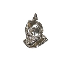 Pendente Padre Pio in argento 925% con collana