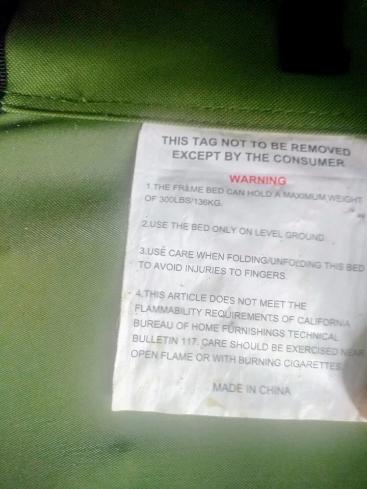 Verde Plegable Camping 🏕️ Cuna Adultos Exterior Cama Ligera Resistente Ozark Trail Foto 3 de 4