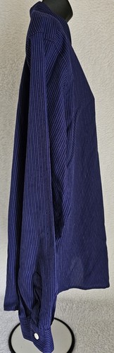 Van Heusen Womens Shirt Top Blouse Size XL X Large Blue White Striped - Picture 5 of 24