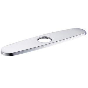 10inch Home Deck Plate Tap Faucet Hole Cover Sink Single Stainless