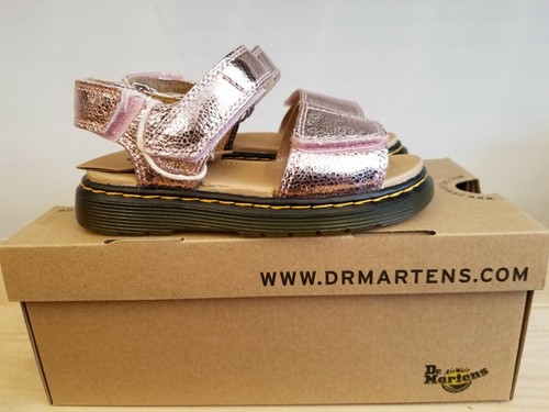 Dr Martens Romi Pink Metallic Leather 