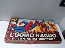 Completo 100% L'UOMO RAGNO E I FANTASTICI QUATTRO gioco anni 70 Editrice Giochi