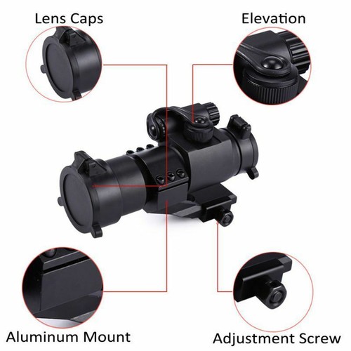 1 x 32 Green/Red Hunting Rifle Scope Red Laser Holographic Telescope Sight Scope - Picture 3 of 10