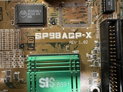 Asus SP98AGP-X 1.02 Super Socket 7 Motherboard + AMD K6-2