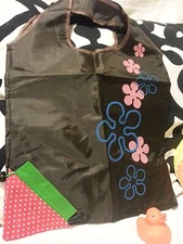 Brand New Brown Foldable Pocket Reusable Shopping Tote Bag