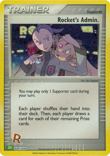 Rocket's Admin. 026/034 Trading Card Game Classic