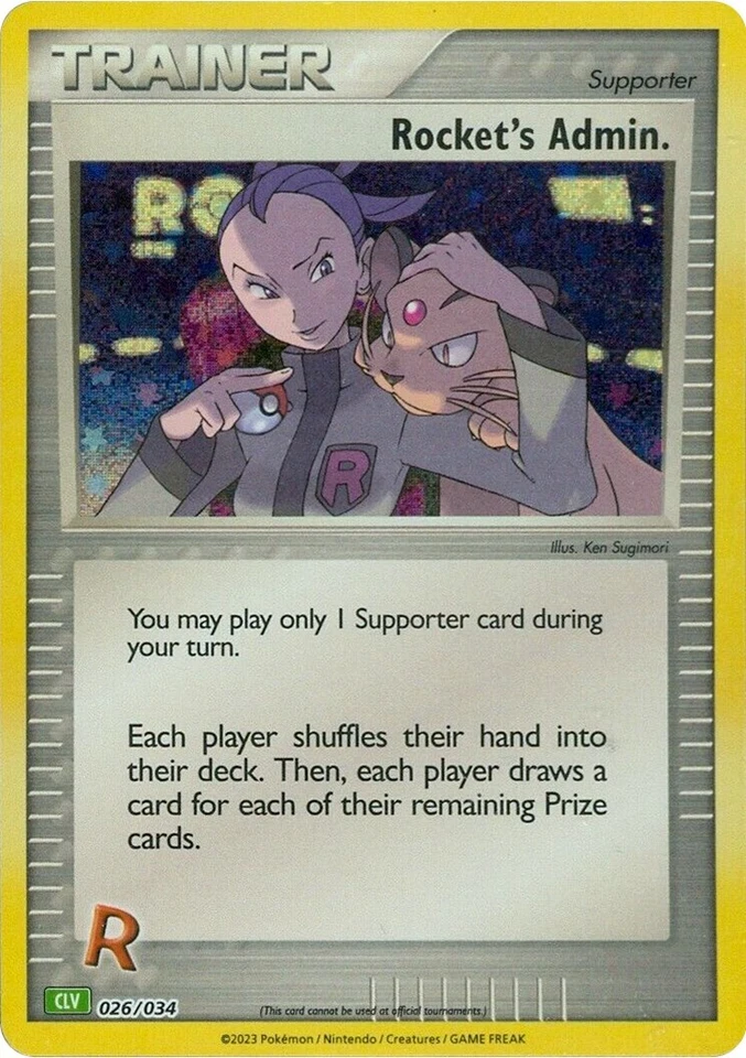 Rocket's Admin. 026/034 Trading Card Game Classic