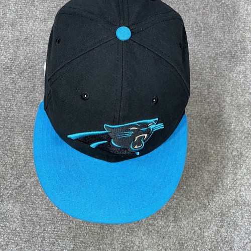 Carolina Panthers Hat New Era Youth Size 6 5/8 Fitted Cap Black Blue Kids Boys - Picture 5 of 8