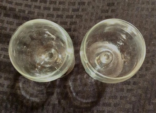 Set Of 2 Vintage Cordial Crystal Hexagon Stemmed Glasses 3 Ounces Made In France - Picture 5 of 7