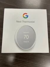 GOOGLE NEST SMART WIFI PROGRAMMABLE THERMOSTAT WHITE SNOW BRAND NEW SEALED