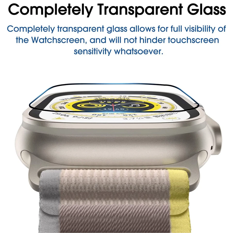 For Apple Watch Ultra 3 / 2 49mm Full Cover Tempered Glass Film Screen Protector - Image 3 of 4