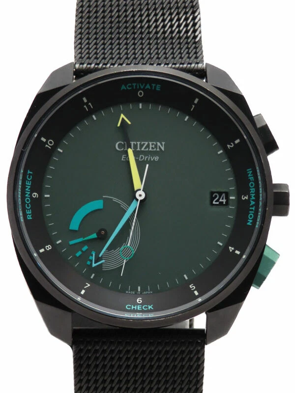 CITIZEN Eco-Drive Riiiver BZ7005-74X Solar Men's Watch radio quartz Used Good