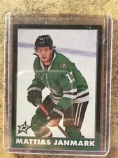 MATTIAS JANMARK 2020-21 O-Pee- Chee Hky BLACK Parallel SP #243 Stars #/100 EDM