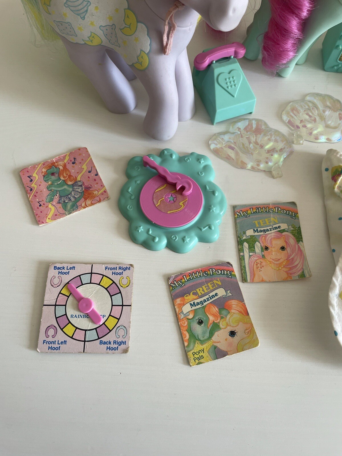 CONFEZIONE REGALO QUASI COMPLETA Slumber Party My Little Pony G1 Sogni rosa con ali