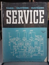 4-Tube Rectifier Receiver Radio Television Electronic Service Magazine Feb 1946