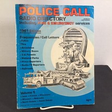 Police Call Radio Guide Directory 1981 Volume 5 Radio Shack Vintage Mid West