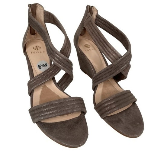 Isola Strappy Wedge Sandal - Open Toe NEW Size 9.5W - Picture 5 of 10