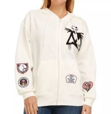 The Nightmare Before Christmas Womens Size XXLarge Hoodie NWT Zip Embroidery