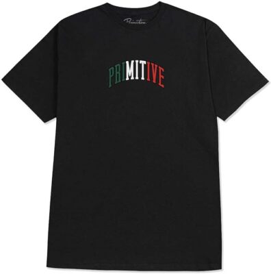 Primitive Skate Men's Collegiate Mexico II Tee Black Short Sleeve