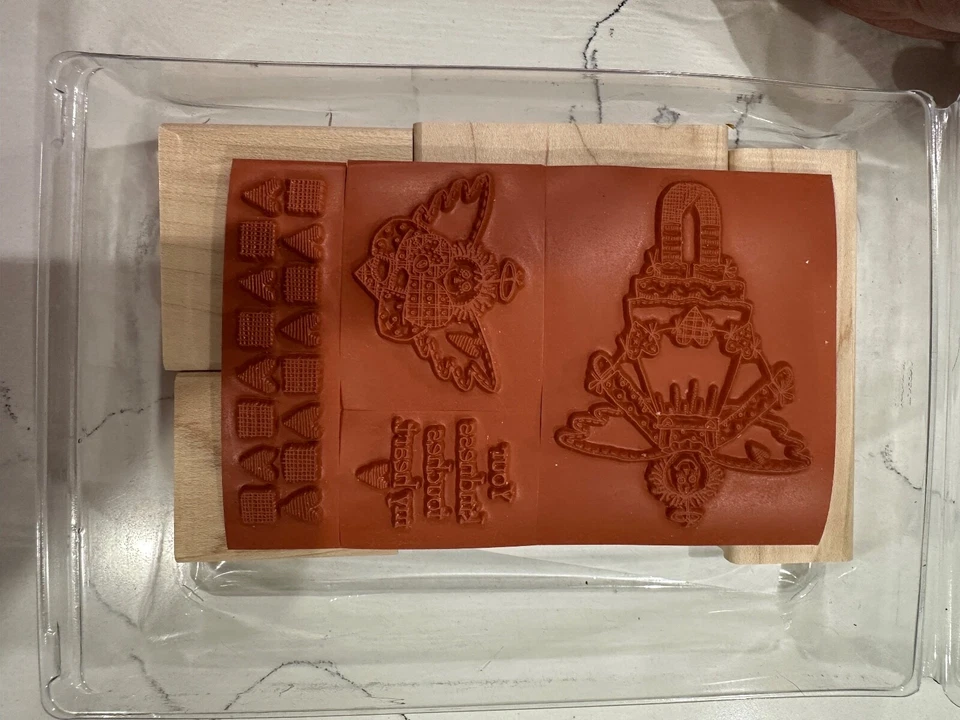 Stampin Up! Juego de 4 estampillas de goma de Raggedy Angel de 1997 para álbumes de recortes manualidades tarjetas Foto 3 de 3