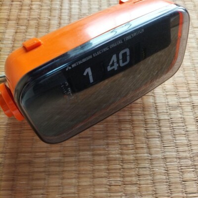 Mitsubishi Electric Flip Clock Time Alarm Switch SG-1000 Vintage