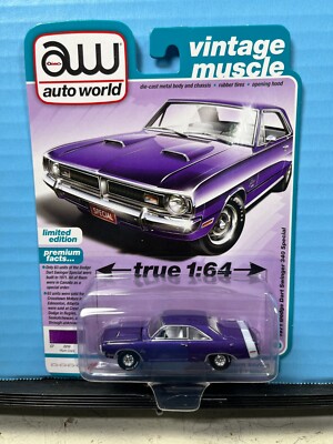 1/64 AUTO WORLD VINTAGE MUSCLE 1971 DODGE DART SWINGER 340 SPECIAL