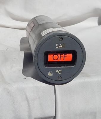 Delta Airlines Pilot SAT or Static Air Temperature Indicator Gauge Instrument
