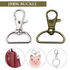 Lobster Swivel Clasps Clips Bag Key Ring Hook Findings chain Keychain 10/20/25mm