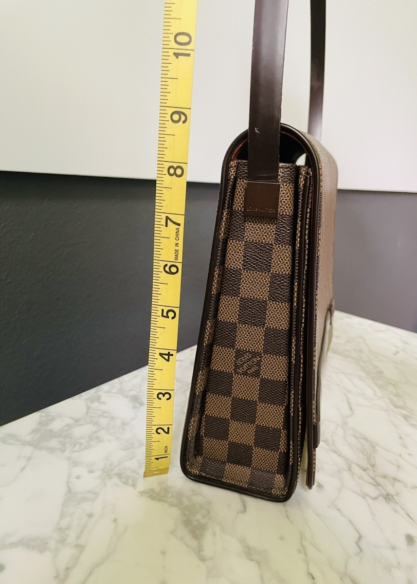 💯AUTHENTIC Louis Vuitton Damier Ebene Tribeca Carre Flap