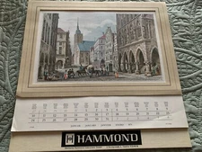 Vintage 1971 German Ein Bronner Calendar w/ Authentic Prints Of Historic Art