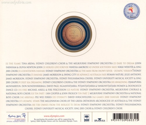 CD NEU OLIVIA NEWTON-JOHN TINA ARENA JOHN FARNHAM 27. Olympische Spiele Sydney 2000 - Bild 2 von 2