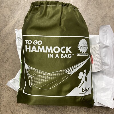 Bliss Hammocks To Go Hammock In A Bag 300 Lb. Cap. 114  L X 54  W 10  Overall