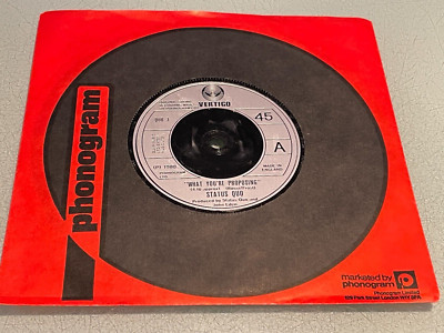 Status Quo - What You're Proposing - A B Blues -  Vinyl Record 7'' Single - 1980