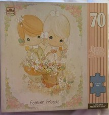 NEW 1991 PRECIOUS MOMENTS Jigsaw Puzzle FOREVER FRIENDS 70 Pieces Golden Premier
